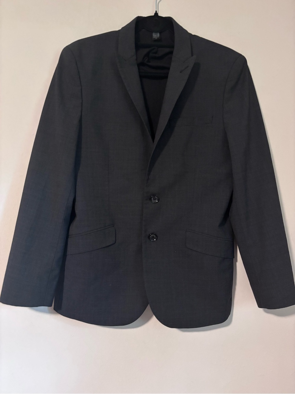 Express Men's Dark Gray Two-Button Sport Coat